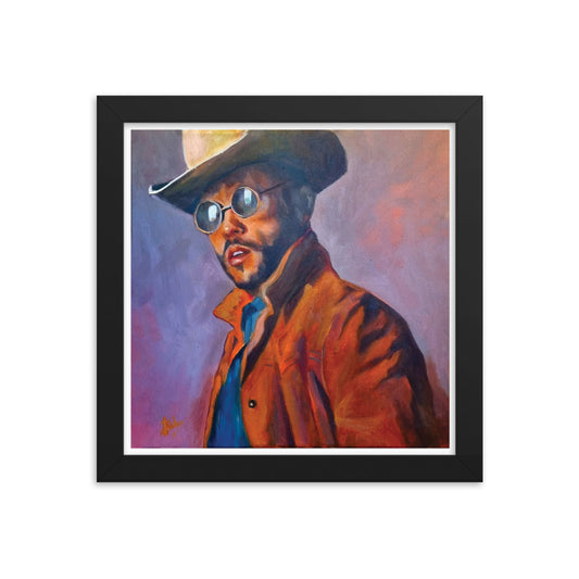 Charley Crockett (Painting) Framed Poster