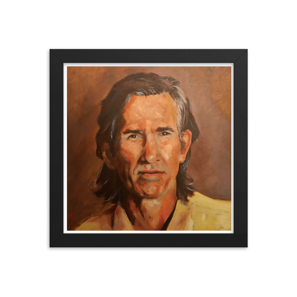 Townes Van Zandt (Painting) Framed Poster