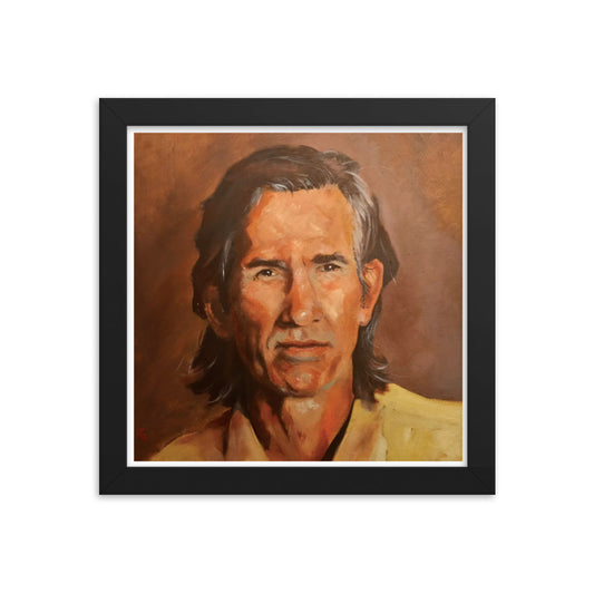 Townes Van Zandt (Painting) Framed Poster