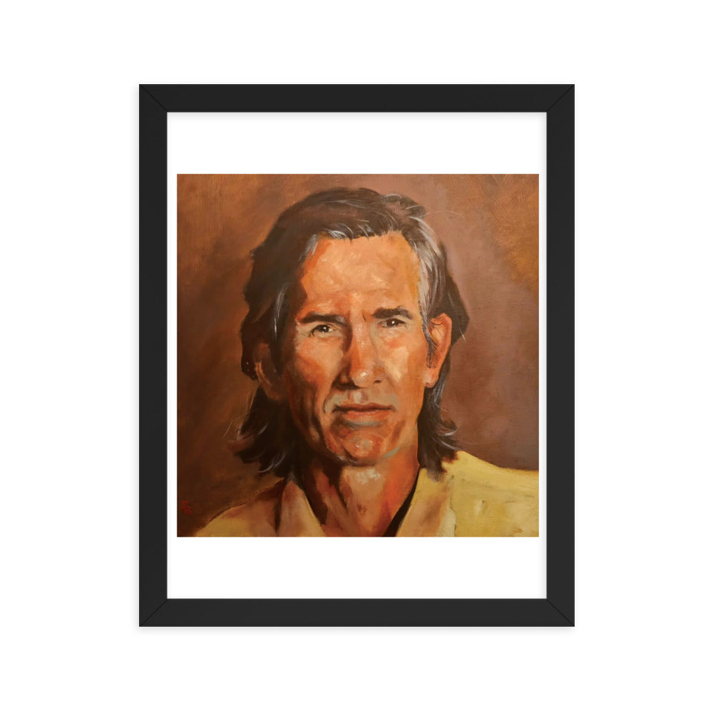Townes Van Zandt (Painting) Framed Poster