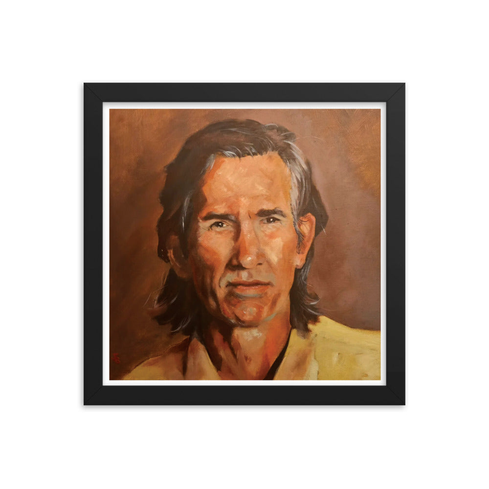 Townes Van Zandt (Painting) Framed Poster