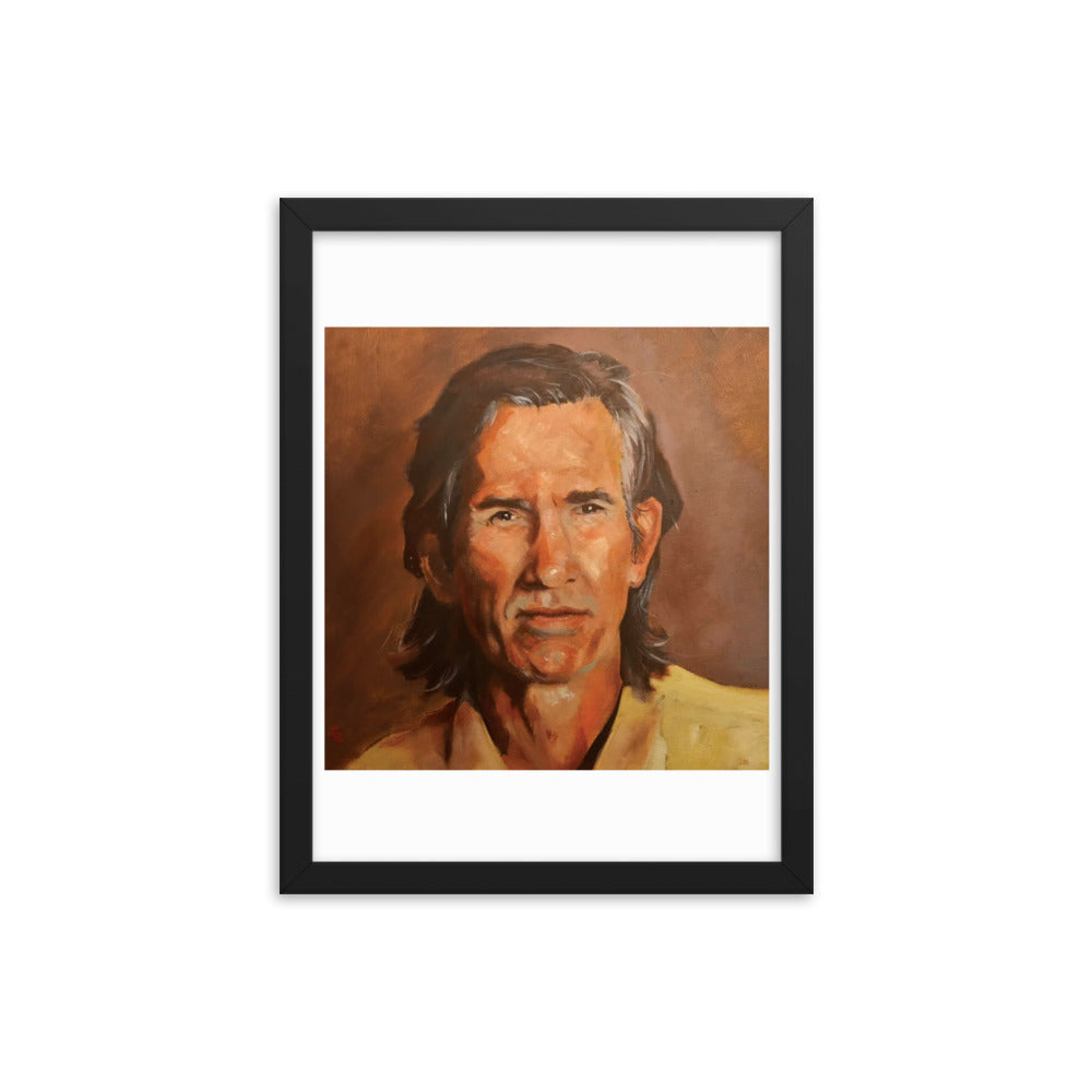 Townes Van Zandt (Painting) Framed Poster