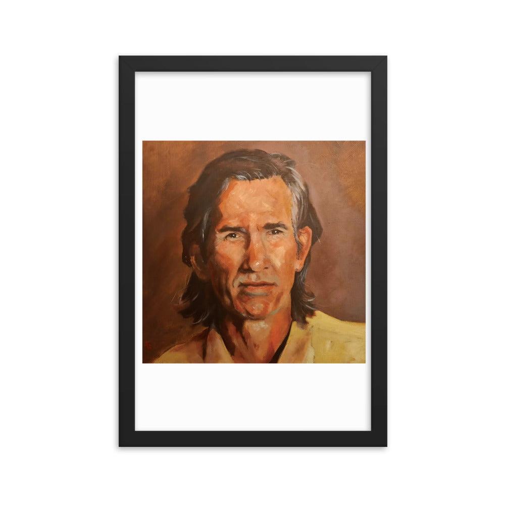 Townes Van Zandt (Painting) Framed Poster