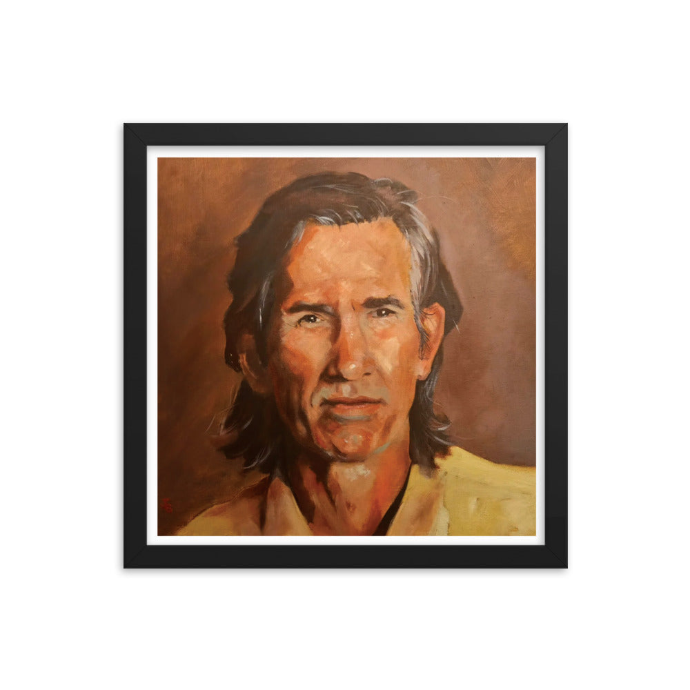 Townes Van Zandt (Painting) Framed Poster