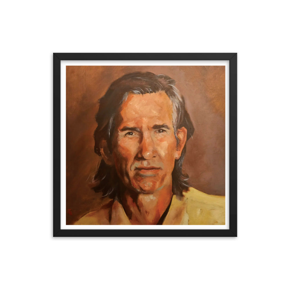 Townes Van Zandt (Painting) Framed Poster