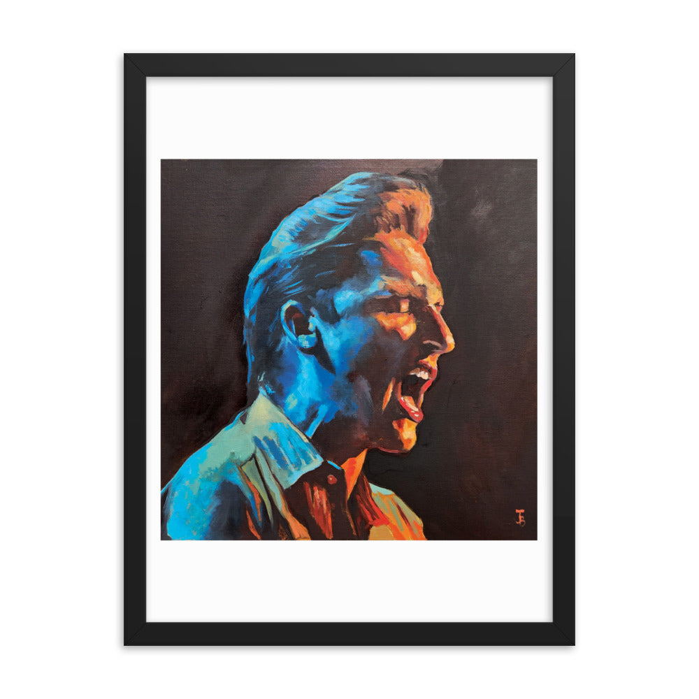 Brandon Coleman Of The Red Clay Strays (Painting) Framed Poster