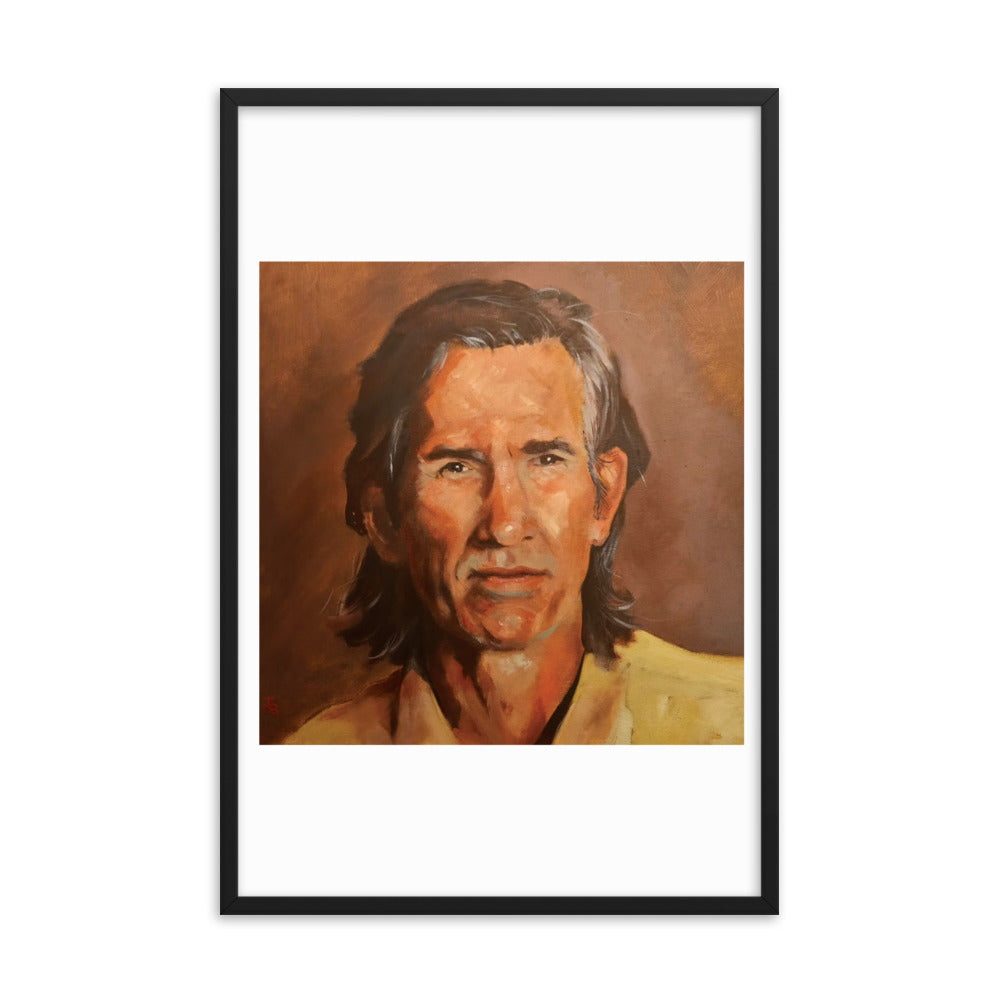 Townes Van Zandt (Painting) Framed Poster