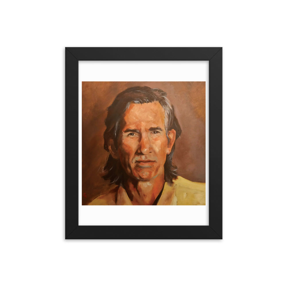 Townes Van Zandt (Painting) Framed Poster