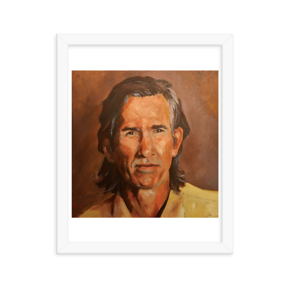 Townes Van Zandt (Painting) Framed Poster