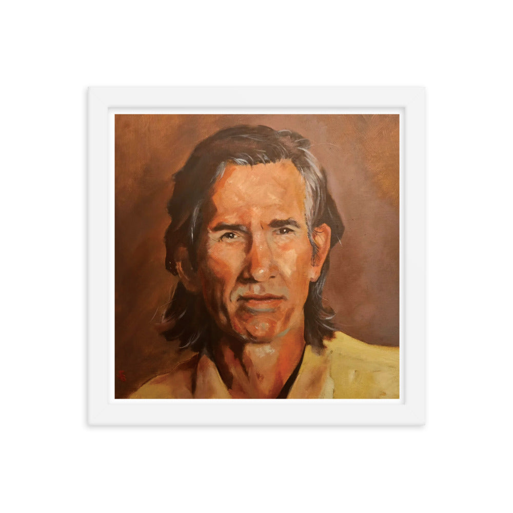Townes Van Zandt (Painting) Framed Poster