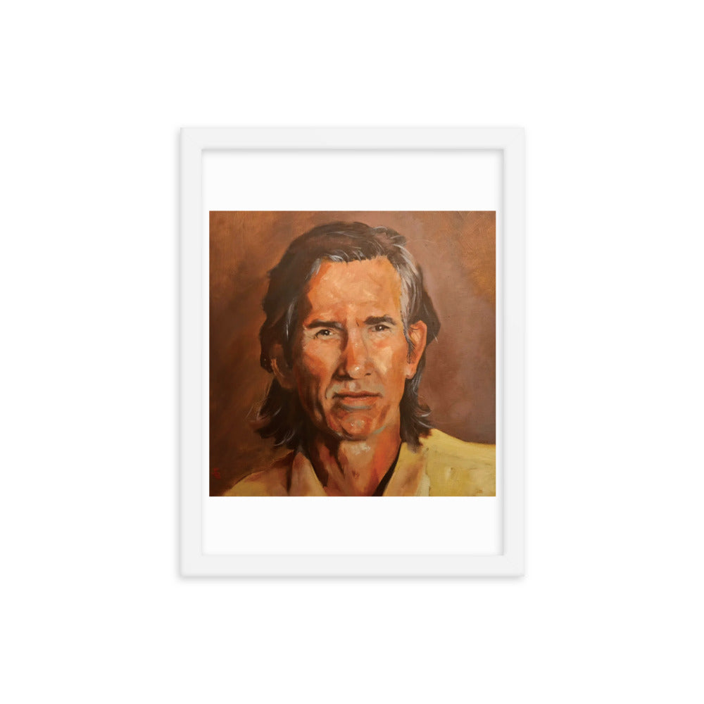 Townes Van Zandt (Painting) Framed Poster