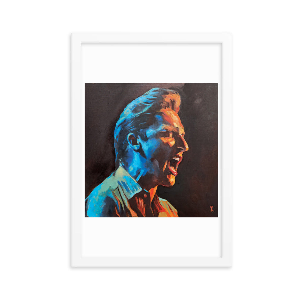 Brandon Coleman Of The Red Clay Strays (Painting) Framed Poster