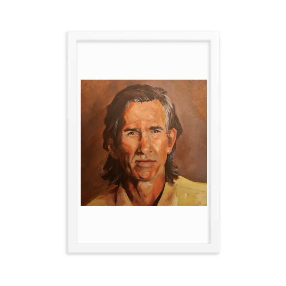 Townes Van Zandt (Painting) Framed Poster