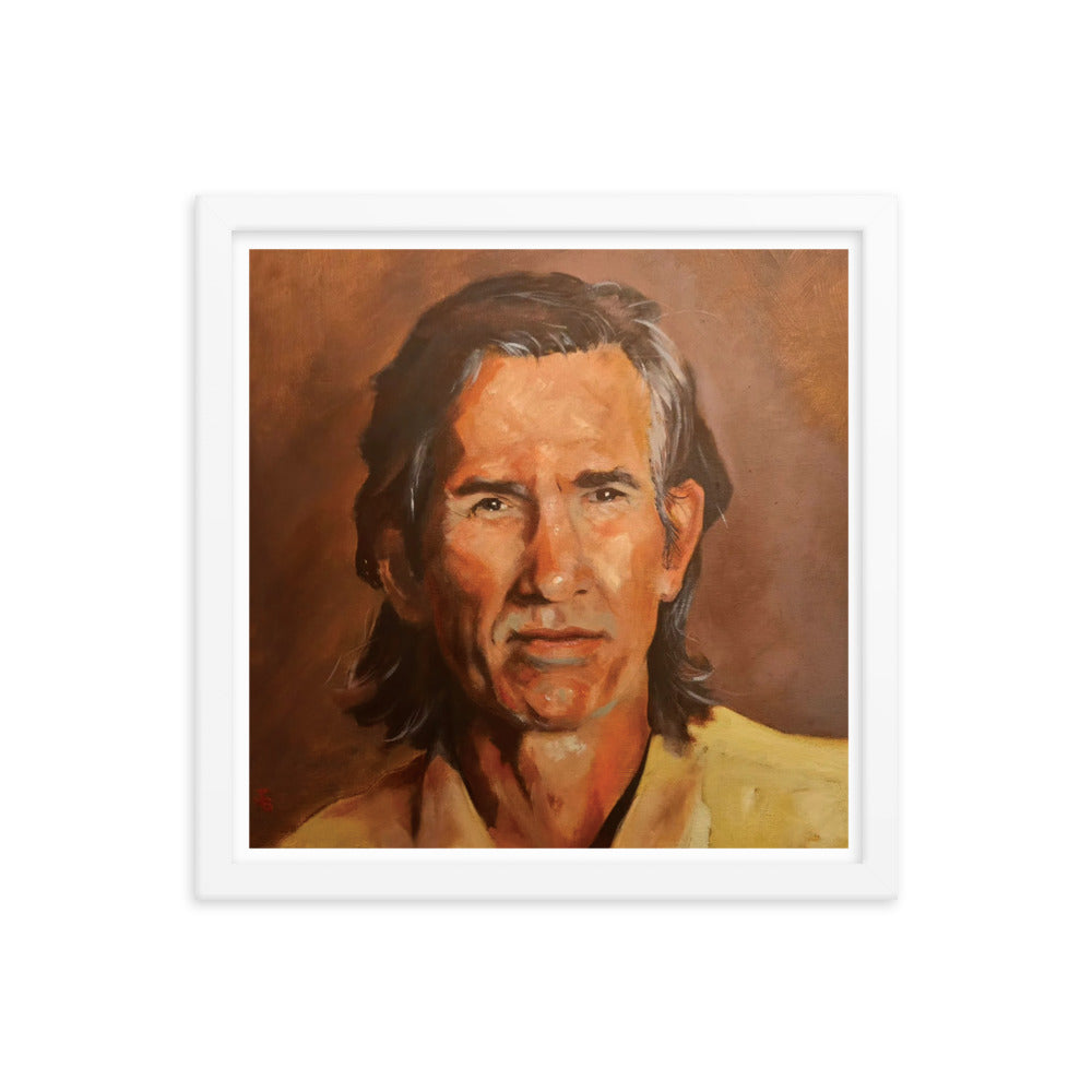 Townes Van Zandt (Painting) Framed Poster