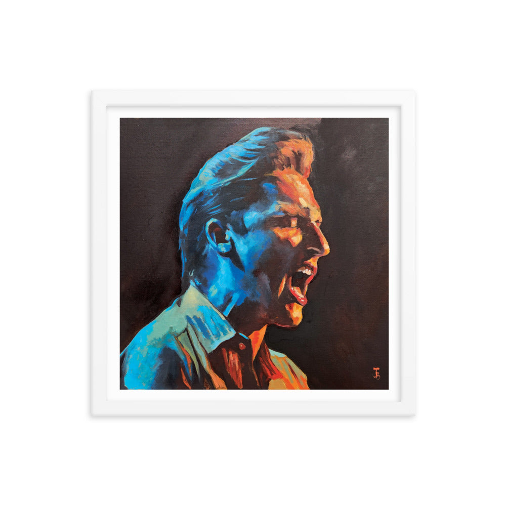 Brandon Coleman Of The Red Clay Strays (Painting) Framed Poster