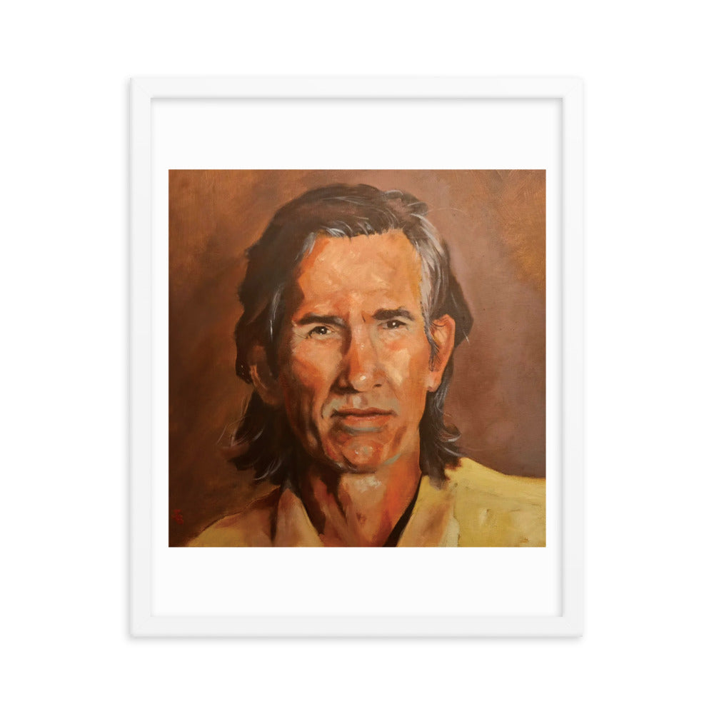 Townes Van Zandt (Painting) Framed Poster