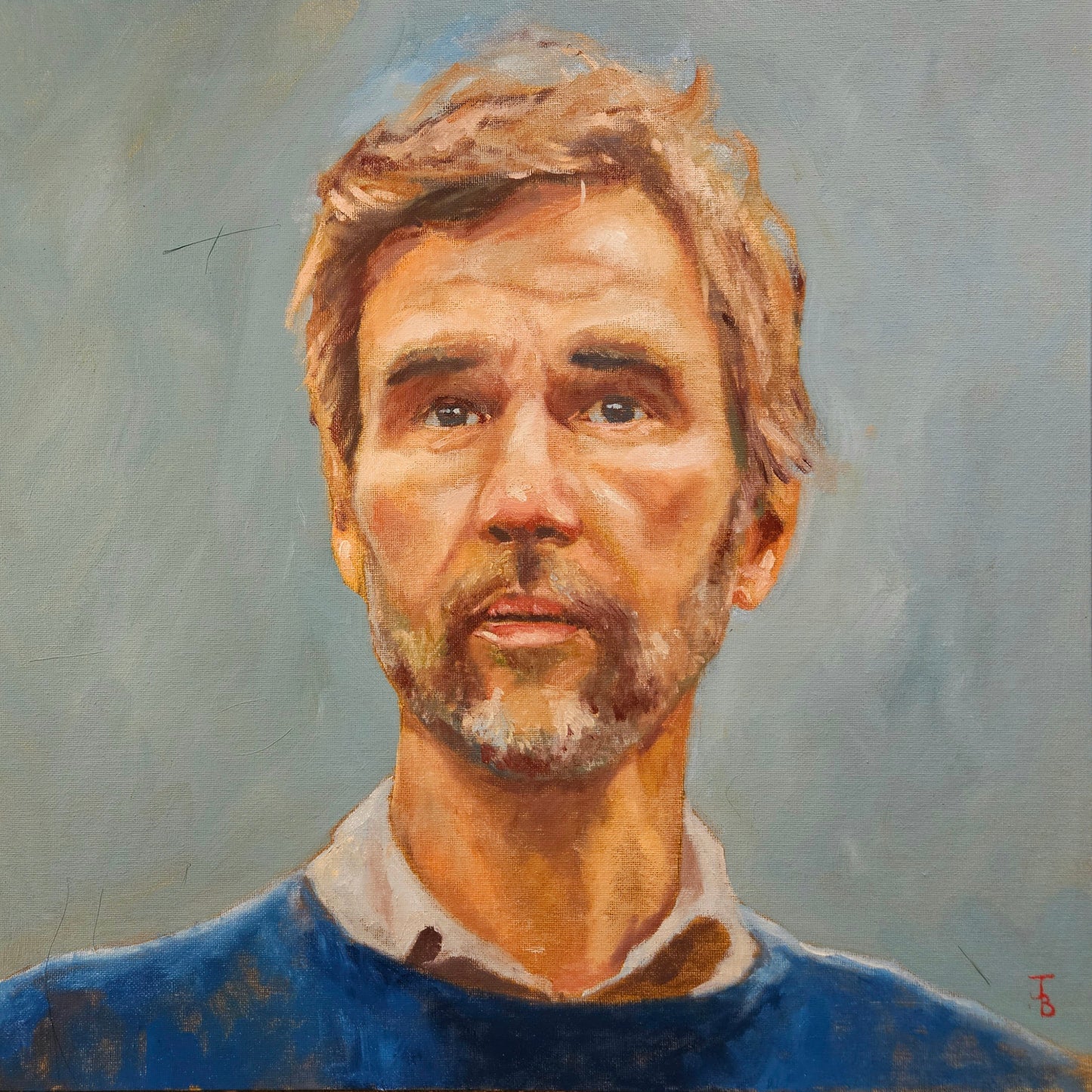 [Original] Willie Watson (Oil on Canvas Panel) By Jack Browning