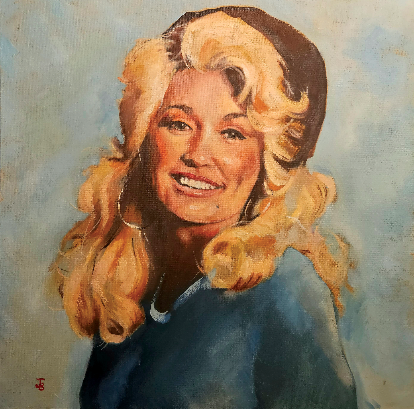 [Original] Dolly Parton (Oil on Canvas) By Jack Browning