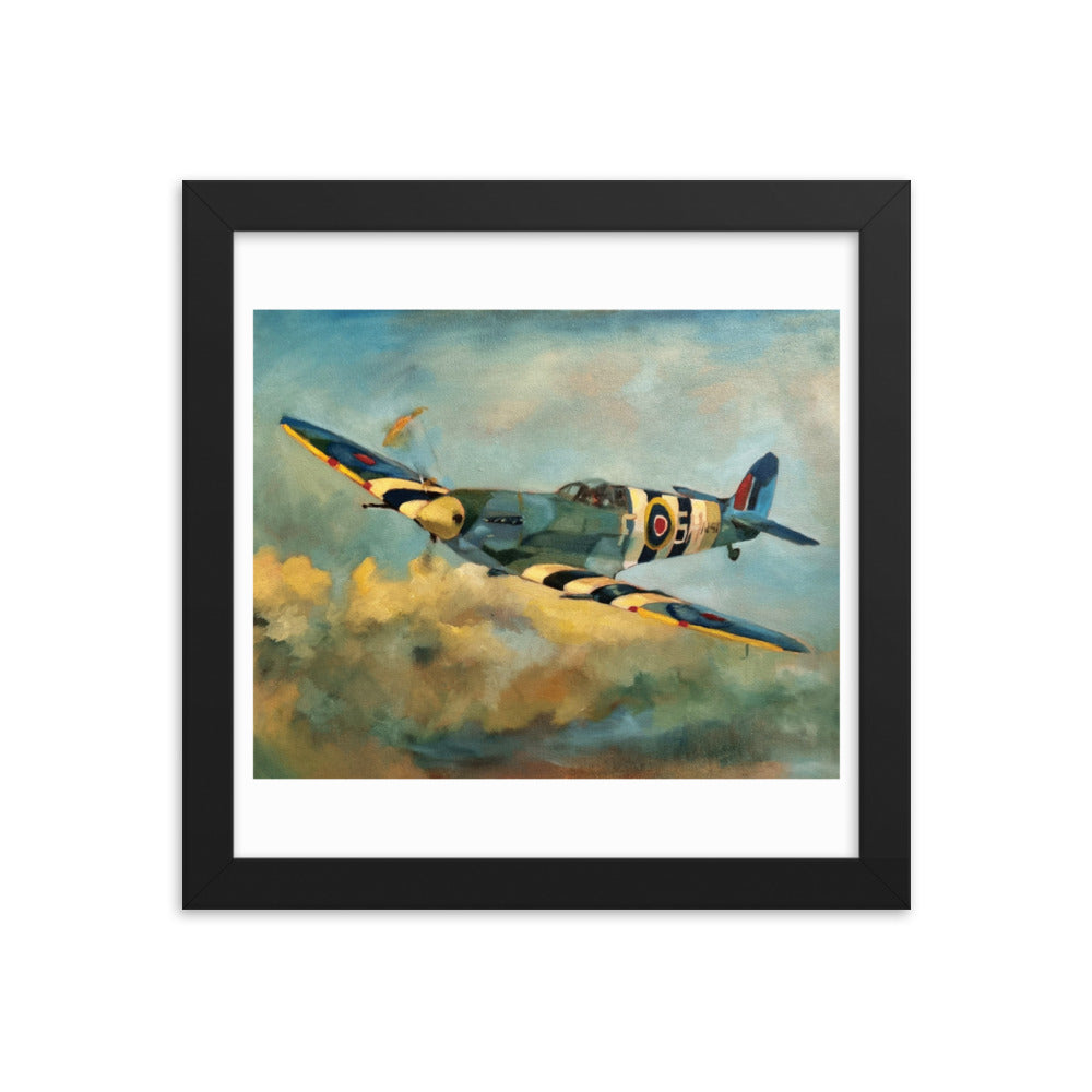 Spitfire (Painting) Framed Poster