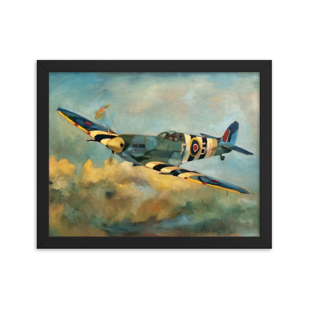 Spitfire (Painting) Framed Poster