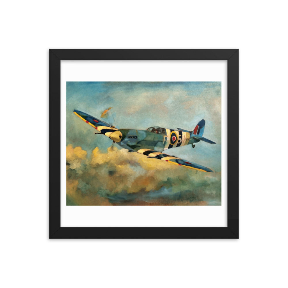 Spitfire (Painting) Framed Poster