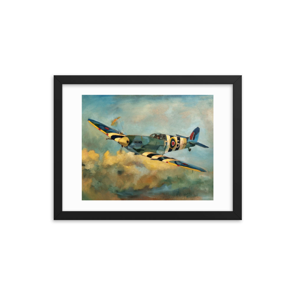 Spitfire (Painting) Framed Poster