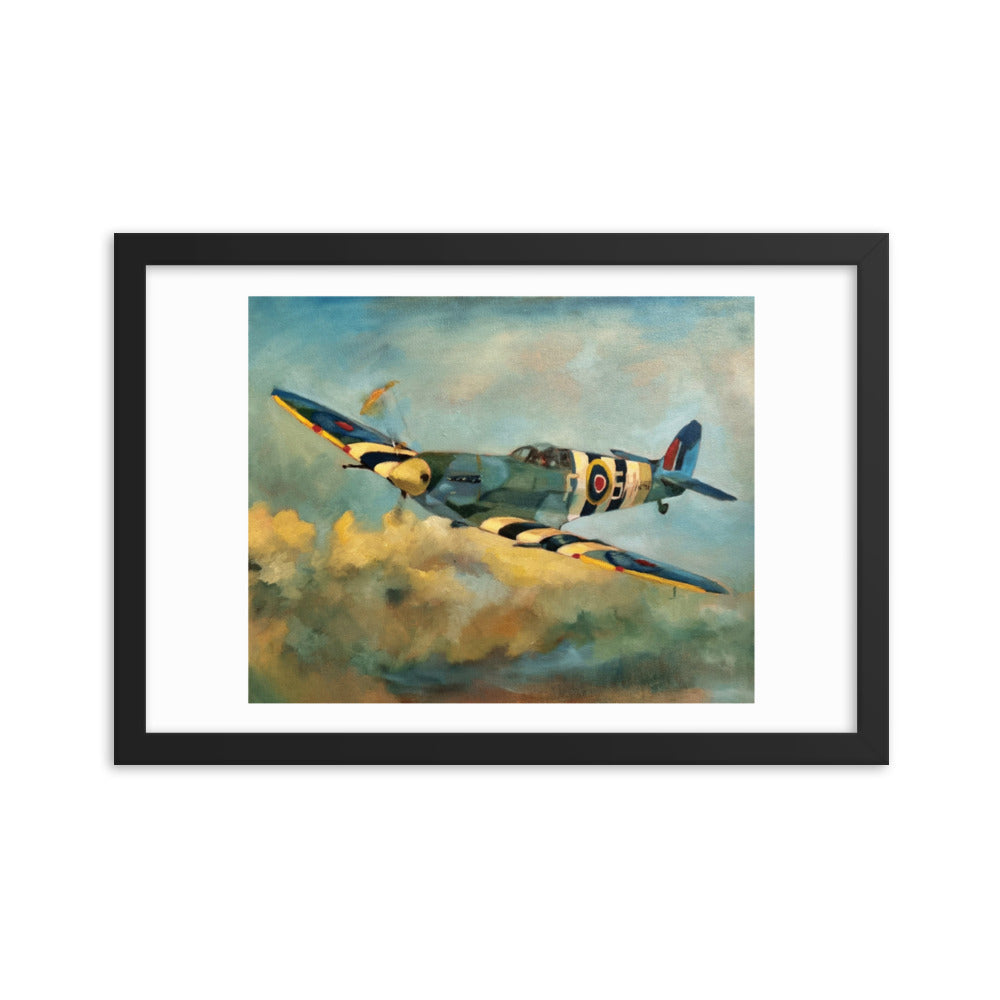 Spitfire (Painting) Framed Poster