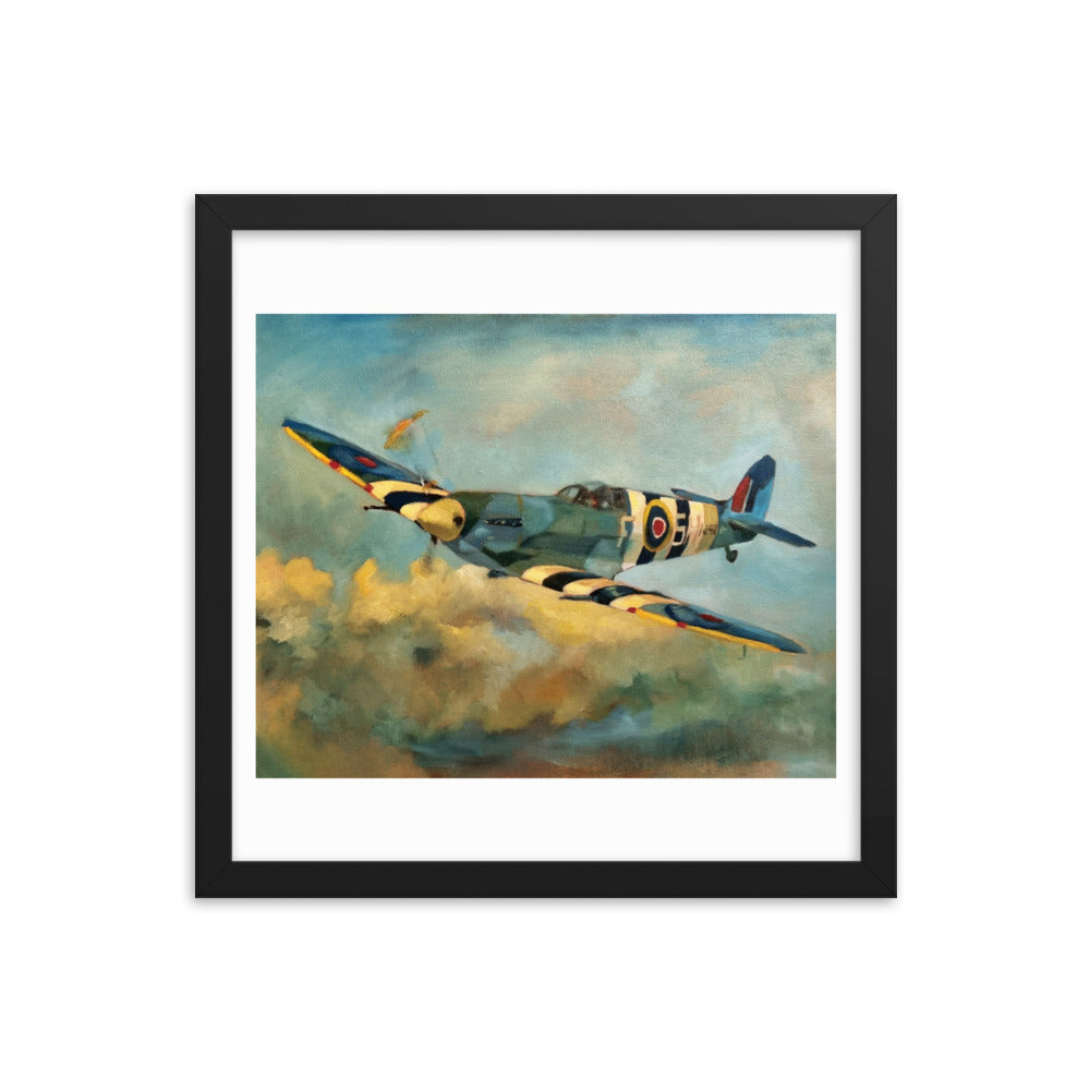 Spitfire (Painting) Framed Poster