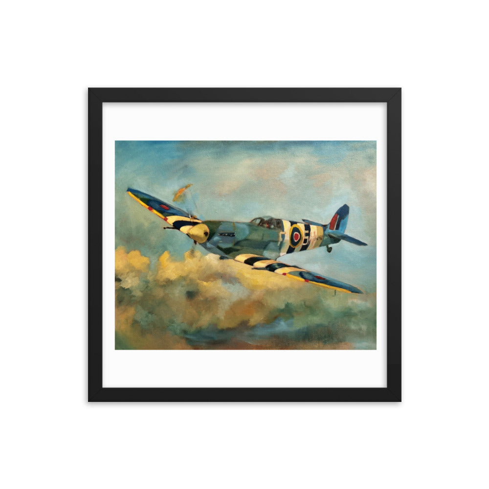 Spitfire (Painting) Framed Poster