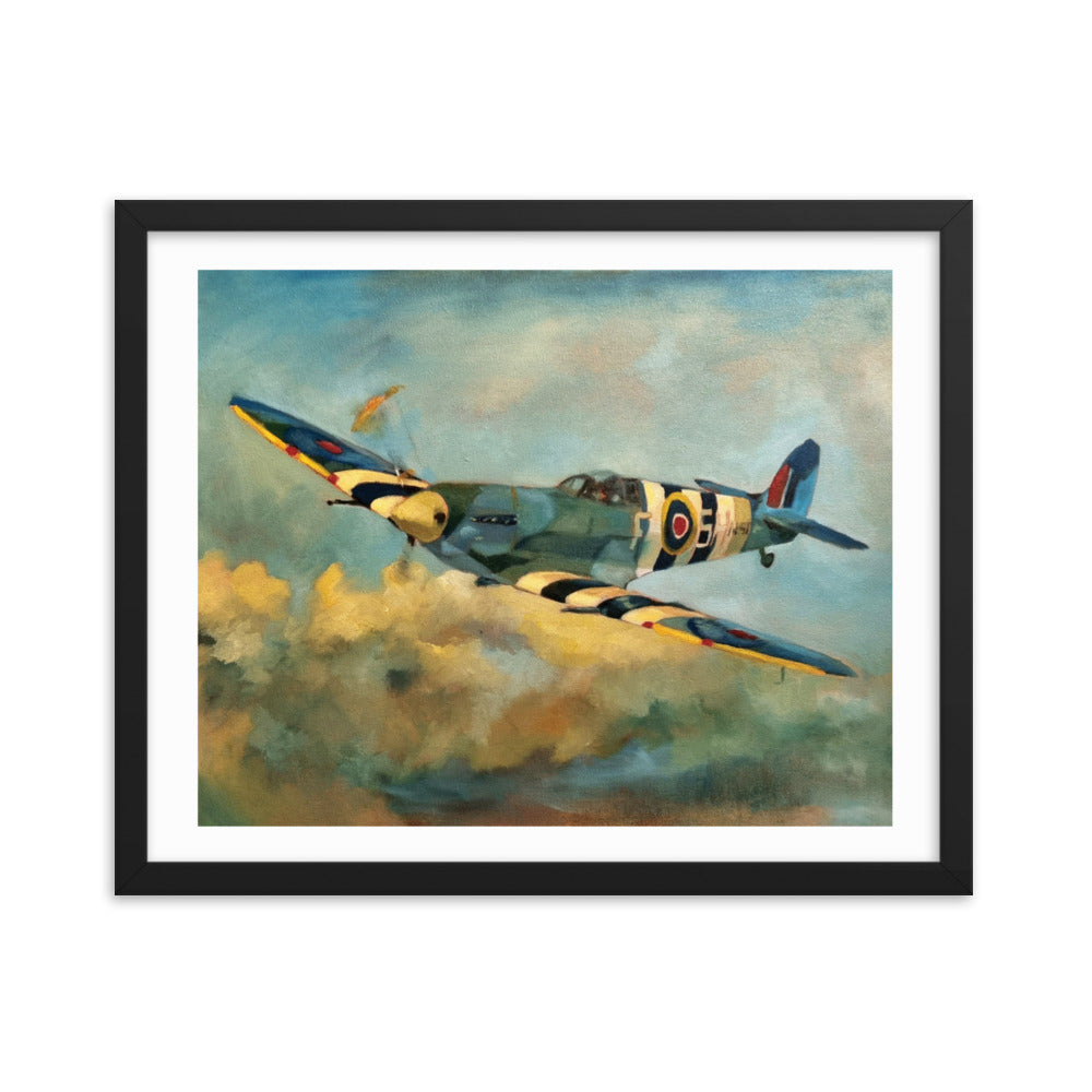 Spitfire (Painting) Framed Poster