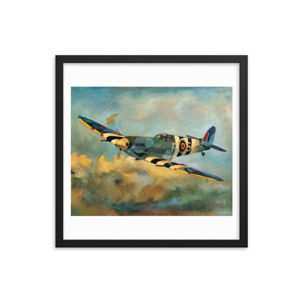 Spitfire (Painting) Framed Poster