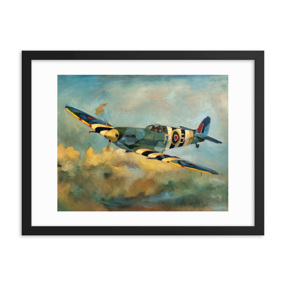 Spitfire (Painting) Framed Poster