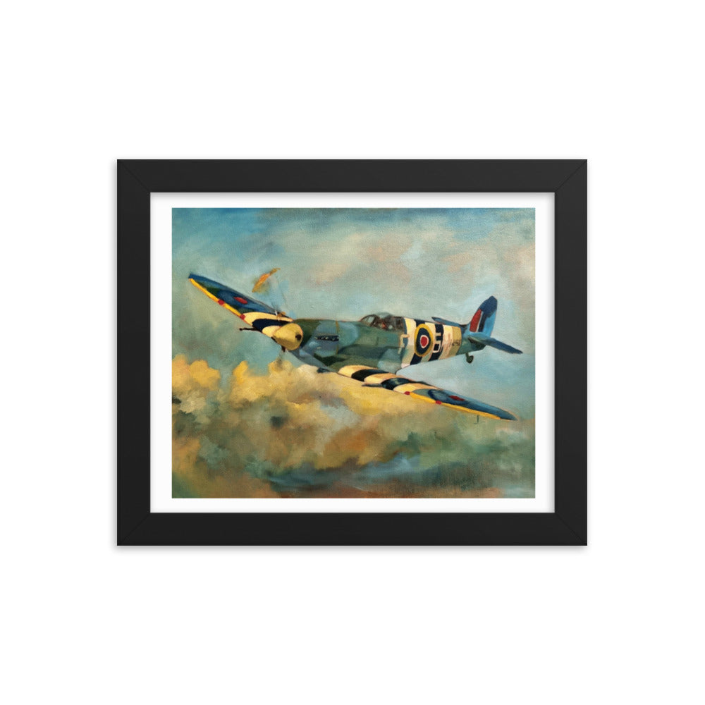 Spitfire (Painting) Framed Poster