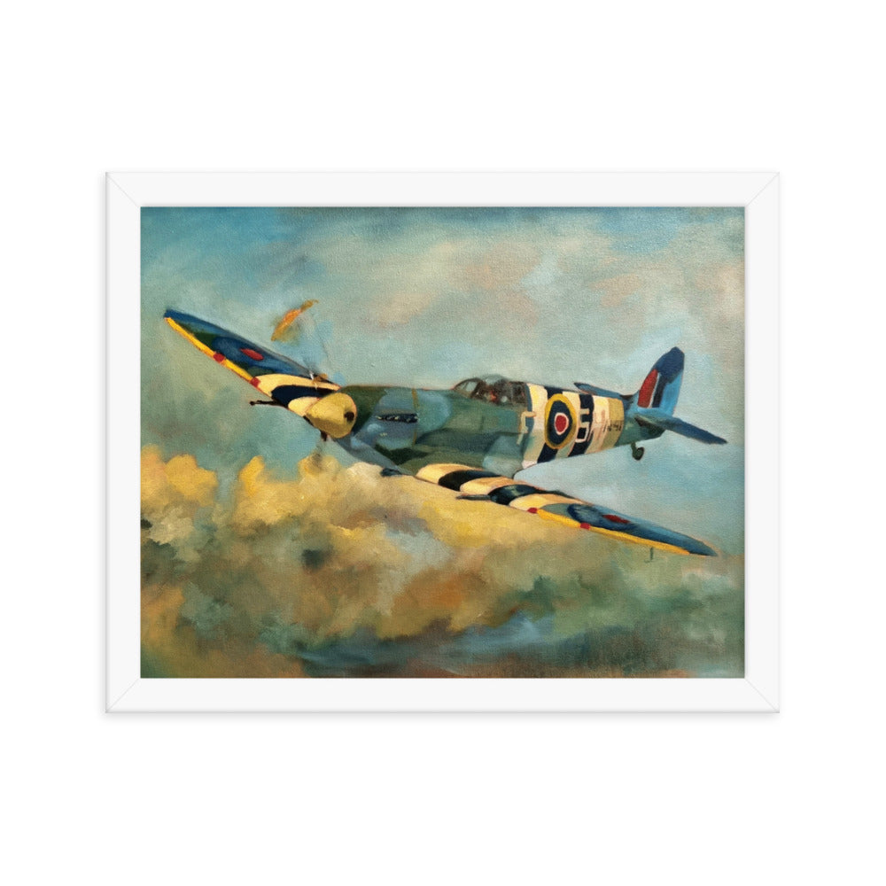 Spitfire (Painting) Framed Poster