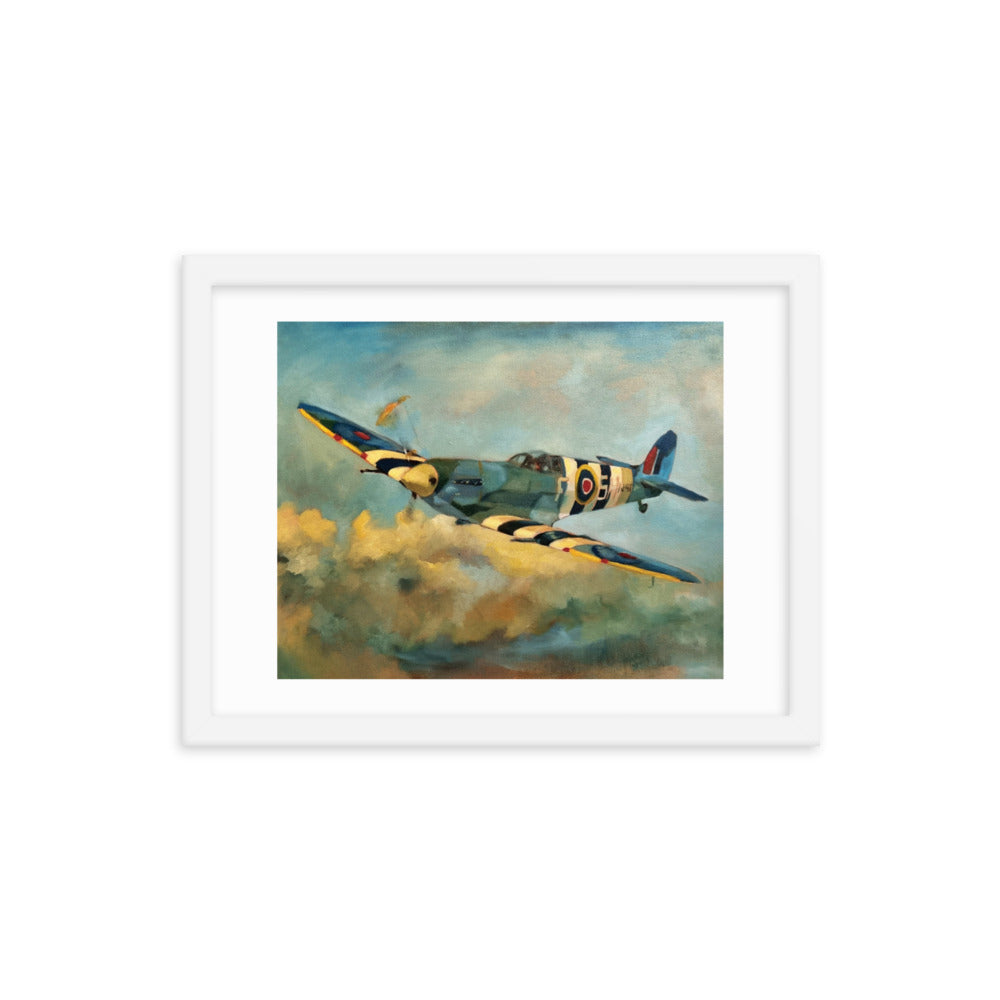 Spitfire (Painting) Framed Poster