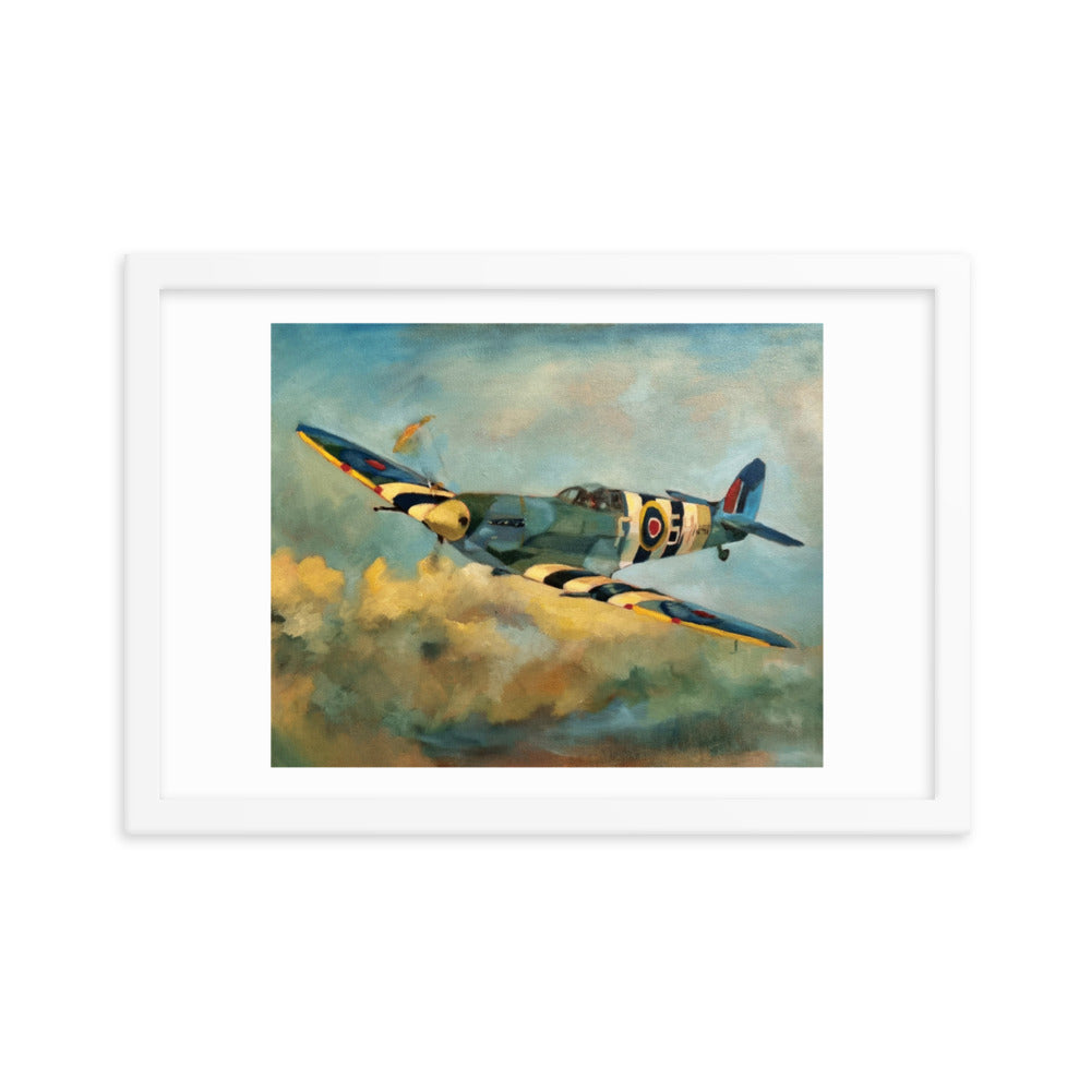 Spitfire (Painting) Framed Poster