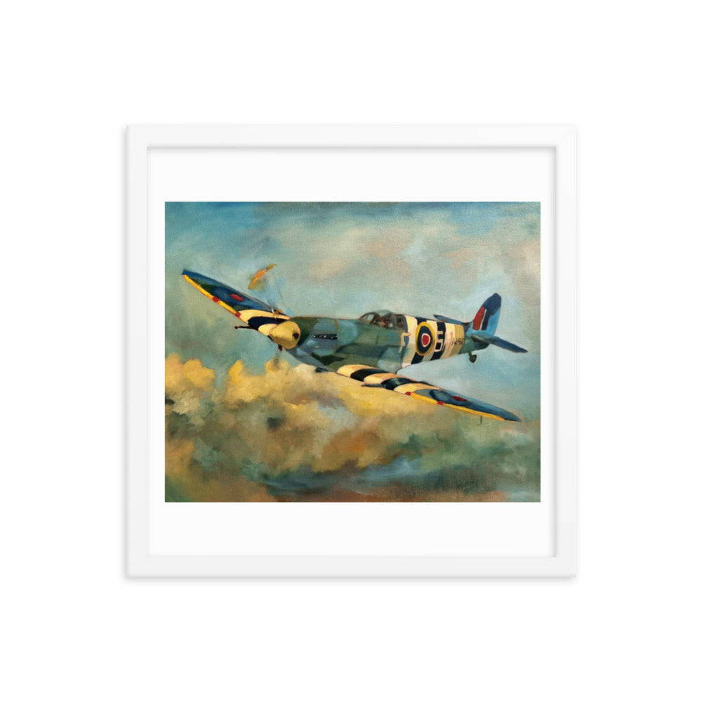 Spitfire (Painting) Framed Poster