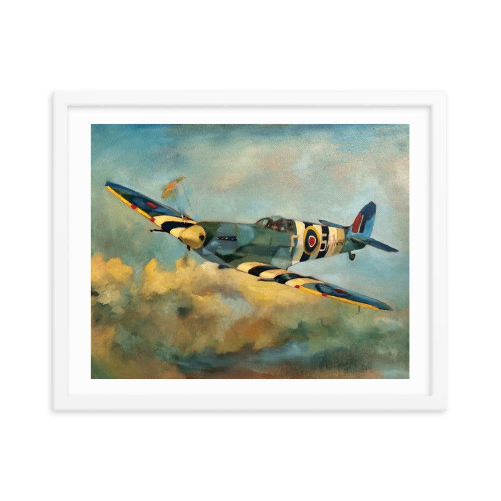 Spitfire (Painting) Framed Poster