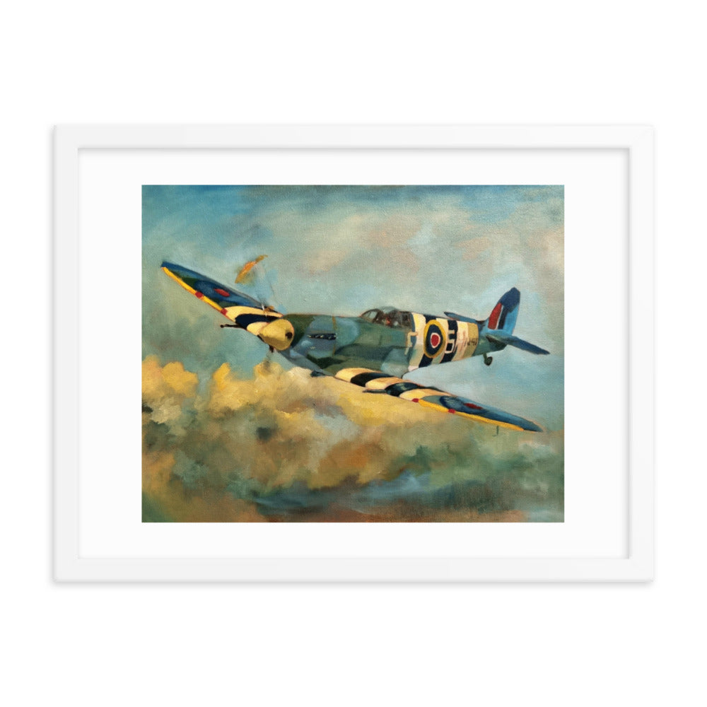 Spitfire (Painting) Framed Poster