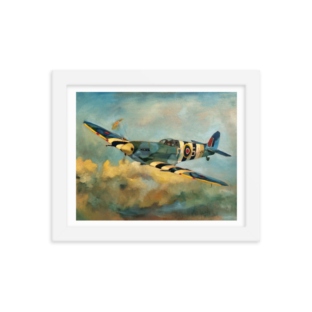 Spitfire (Painting) Framed Poster